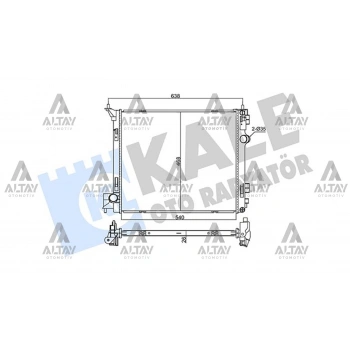 Radyatör Su X-Traıl 2014 Sonrası 1.6 Dci / 1.6 Dıg-T 26Mm Brazıng (Oem No:214104Be0A)