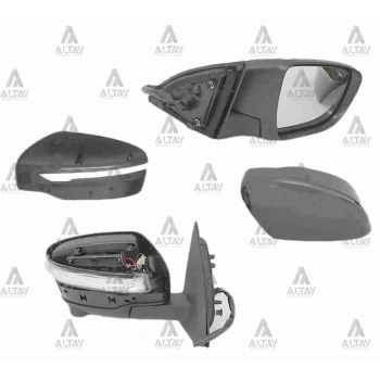 Ayna Dış Dikiz Qashqai 2014 Sonrası Elektrikli Sinyalli Isıtmalı Otomatik Katlanır (Kameralı) 13 Pın Sağ (Oem No:963014Eh8E)