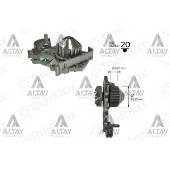 Devirdaimsymbol  1998-2012 / Logan 2004-2012 / Clio Iı 1998-2005 / Megane I 1996-2003 / 1.4 (K7J-K7M) Aluminyum Pervane (Oem No:8200146298)