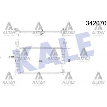 Radyatör Su Meriva A 2003 Sonrası 1.6-1.8-1.4-1.6 (Mt) Brazıng (Oem No:1300253)