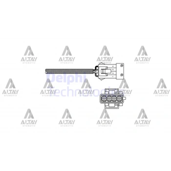 Sensör Oksijen 206 / 207 / 306 / 307 / 1007 1.4 / 1.6 16V 400Mm (Oem No:161848)