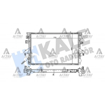 Radyatör Su Transporter T5 2004-2009 Axb 1.9Tdı Mekanik (Oem No:7H0121253K)