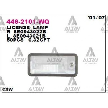 Plaka Lambası A3 / A4 / A6 2001-2011 Sağ (Oem No:8E0943022B)