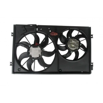 Volkswagen Caddy- 2011-2015  Radyatör Ve Klima Fan Davlumbazı  Komple Çiftli (7+7 Kanat) (Motorlu)(Oris) (Oem No:1Td121203D)