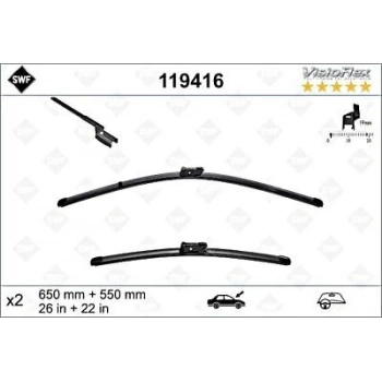 Psa Boxer / Jumper B.M 2006- Silecek Süpürgesı Ön Takım 650 / 550 Mm (Oem No:6426Pw)