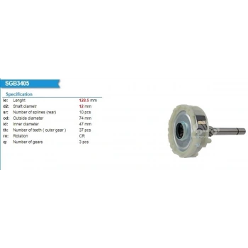 Ford Transit V-347  2006-Marş Redüktörü  (Oem No:1006200490)