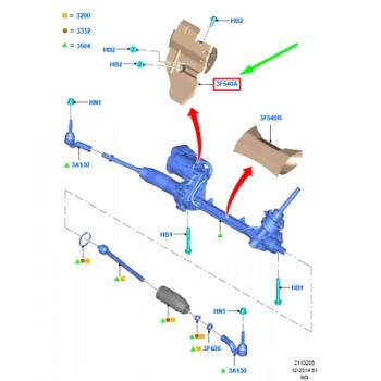 Fiat Dogan Kartal Sahın 88- Ön Far Çıtası Sol  (Oem No:1930392)