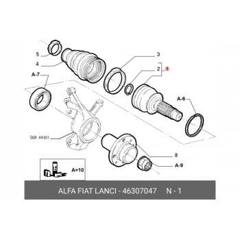 Fiat Palio 1,4 1996-2005 Aks Kafası Dış C514 Sanz (22X20X52 Uzunluk 149 Mm) (Oem No:46307047)
