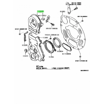 Japon Corolla Benzinli 1993-1998 Eksantrik Kapak Takımı  (Oem No:1130310022)