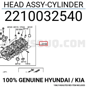 Kore Sonata/Galant 4G63 8V 2,0 Benzin 1993- Silindir Kapağı Tek Eksantrik (Oem No:2210032540)