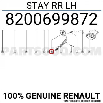 Renault Clio Symbol Thaıla 2000- Tampon Braketi Arka Sol (Oem No:8200699872)