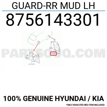 Kore H100 Mın/H100 Kmy/L300 Mın/H-1/Starex Dizel 1996-2007 Paçalık Arka Takım (Oem No:8756143301)