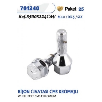 Fiat M131 Dks 78- Bijon Saplaması Bijon Çelık Jant Kromajlı Tofas (Oem No:85003224Cm)