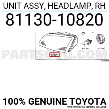 Japon Starlet (P9) 43891 1996-1999 Far Sağ  (Oem No:8113010820)