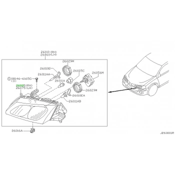 Far Almera 2000-2001 Manuel-Elektrikli Sağ (Oem No:26025Bn011)