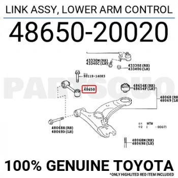 Z Rot Avensıs 1998-2002 Ön (Oem No:4865020020)