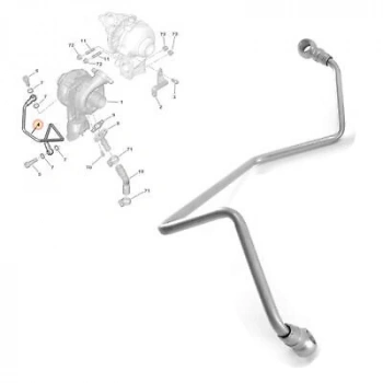 Psa  307  308 Partner/ C4 Focus 1,6 Tdcı/Hdı 2004-2011 Turbo Yaglama Borusu  (Oem No:037968)