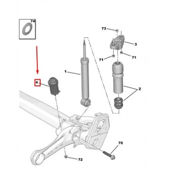 Psa 208 Iı B.M 2019- Travers Takozu  (Oem No:9839267280)