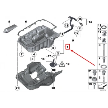 Bmw 1 Serisi-1 Serisi-2 Serisi-3 Serisi-F31-F34-4F32-4 Serisi-F36-F07-5 Serisi-F11 N47N 2010-2018 Yağ Karterı  (Oem No:11137812360)