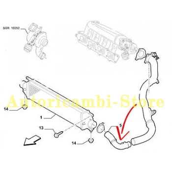 Fiat Bravo Iı 1,6 Mjt 2007-2014 Turbo Hortumu  (Oem No:51792357)