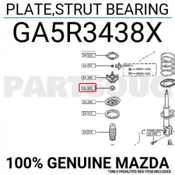 Bilya Amortisör 626 1991-02 (Oem No:Ga5R3438X)