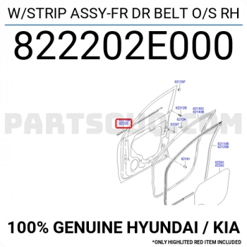 Cam Sıyırıcı Ön Sağ Tucson 2005-09 (Oem No:822202E000)