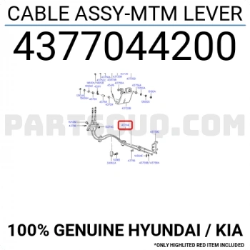 Tel Vites H100 Kmynt 1994-1996 Çanaklı (Oem No:4377044200)