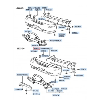 Sac Bağlantı Ön Tampon H100 Sol (Oem No:8661543800)