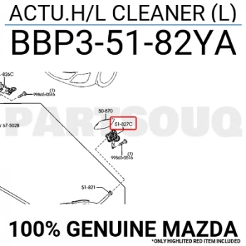 Motor Far Yıkama Mazda3 2009-2011 Sol  Robot (Oem No:Bbp35182Ya)
