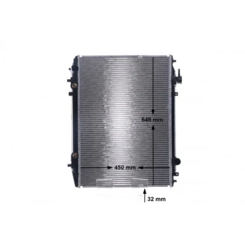 Ford Ranger Mazda Bt 50 2.5 Td 2.0 3.0 Tdcı 2002- Su Radyatörü (At) [Brazıng] [32Mm] 4*4 Otom. Vites (Oem No:5M348005Ab)