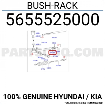 Burç Direksiyon Tıkırtı Accent  1995-2000 Hidrolik (Oem No:5655525000)