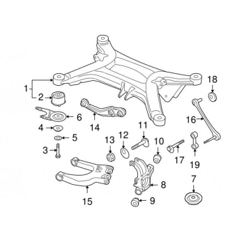Vw A8  2003- Salıncak Burcu Arka  (Oem No:4E0505171N)