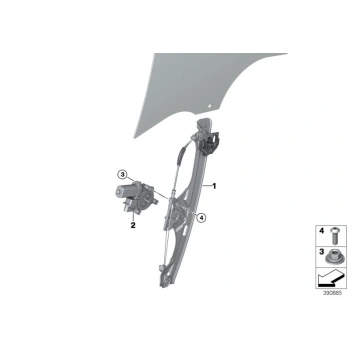 Bmw 22 Serisi 2010-.18 Cam Krikosu Ön Sol (Oem No:51332579945)