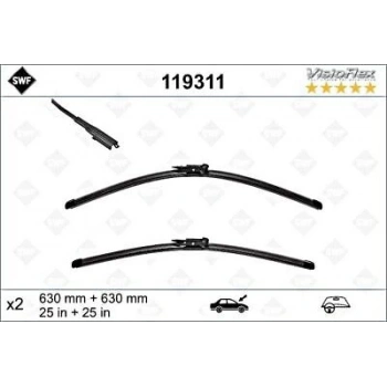 Fiat Iveco Daıly Vı-Honda City (Yenı Kasa) 2014- Silecek Süpürgesı Ön Takım 630 / 630 Mm (Oem No:5801607103)