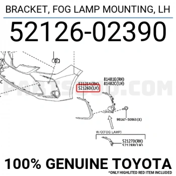 Sis Lamba Kapağı Corolla 2019 Sonrası Krom Sol (Oem No:5212602390)