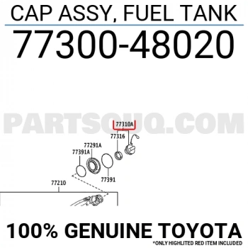 Yakıt Depo Kapağı Corolla 2019-21 (Oem No:7730048020)