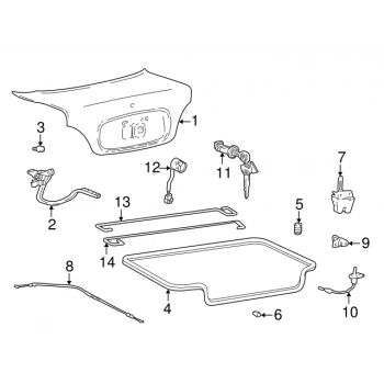 Bagaj Fitili Accent 2003-06 (Oem No:8732125500)
