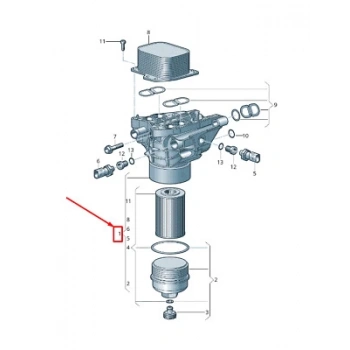 Yağ Filtre Kütüğü Komple Soğutuculu A4 / A5 / A6 / Q5 2016 Sonrası 2.0 Tdi (Oem No:03N115389N)