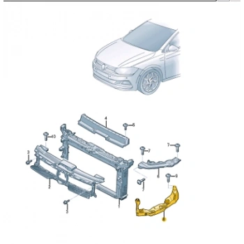 Far Bağlantı Braketi Polo 2018 Sonrası Sağ (Oem No:2G0805072B)
