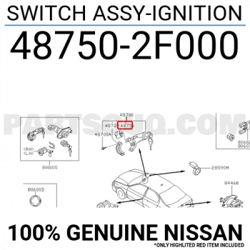 Termik Kontak Primera 1996-2007 / Qashqai 2007-2014 / Juke 2010-2016 / Xtrail 2001-2007 / Navara 2006-2014 / Micra 2003-10 (Oem No:487502F000)