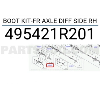 Aks Körüğü Takım İç Blue 2011 Sonrası Dizel (Oem No:495421R201)