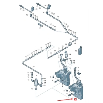 Su Fıskiye Deposu Leon 2013-2019 3.4 Lt (Oem No:5Q0955453S)