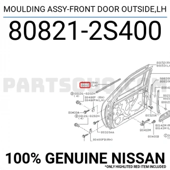 Cam Sıyırıcı Pıckup 1998-2002 D-2022 Ön Sol (Oem No:808212S400)