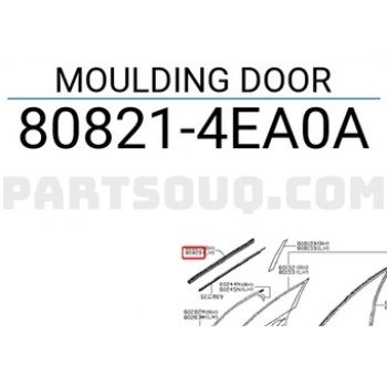 Cam Sıyırıcı Qashqai 2014-2016 Ön Krom Sol (Oem No:808214Ea0A)