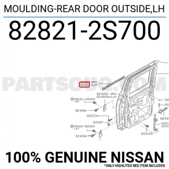 Cam Sıyırıcı Pıckup 1998-2002 D-2022 Arka Sol (Oem No:828212S700)