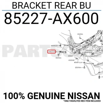 Tampon Bağlant Braketi Micra 2003-2010 Arka Sol (Oem No:85227Ax600)
