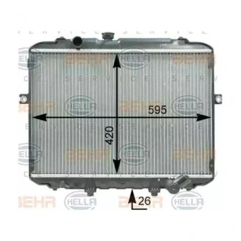Radyatör Su H-100  1997-2004 Kamyonet (Oem No:253104B001)