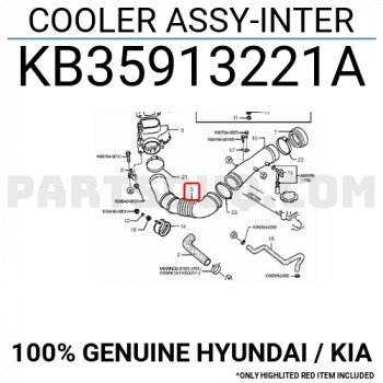 Kore Pride 1.3 1991-2000 Hava Filtre Hortumu  (Oem No:Kb35913221A)