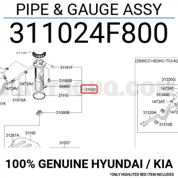Depo Şamandırası Kmy 2015 Sonrası Komple (Oem No:311024F800)
