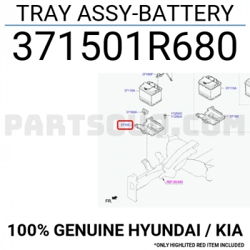 Akü Alt Tablası Accent 2015-2018 Blue (Oem No:371501R680)